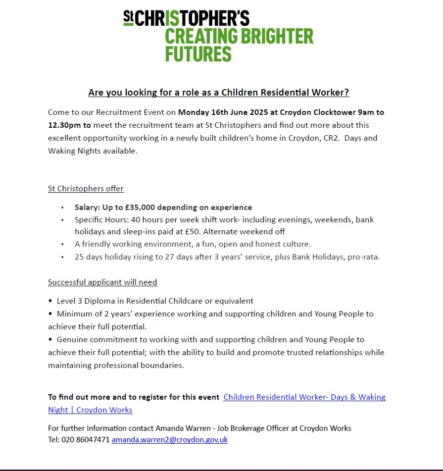 Are you looking for a role as a Children Residential Worker?